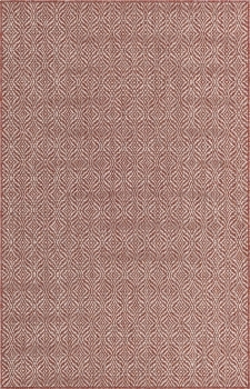 Carpet "Outdoor Crosses" Rectangular Rust Red