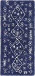 Carpet "Temara Shag" Runner Navy Blue