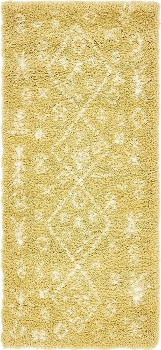 Carpet "Temara Shag" Runner Yellow