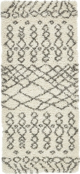 Carpet "Temara Shag" Runner Ivory