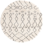 Carpet "Temara Shag" Round Ivory