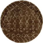 Carpet "Temara Shag" Round Tan