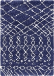 Carpet "Temara Shag" Rectangular Navy Blue