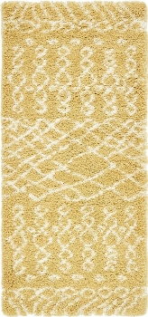 Carpet "Temara Shag" Runner Yellow