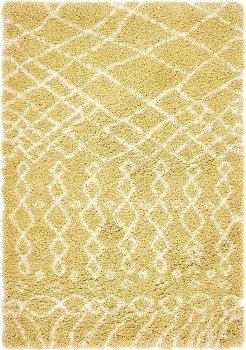 Carpet "Temara Shag" Rectangular Yellow