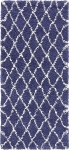 Carpet "Temara Shag" Runner Navy Blue