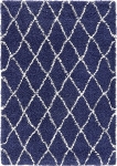 Carpet "Temara Shag" Rectangular Navy Blue