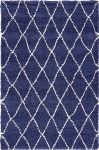 Carpet "Temara Shag" Rectangular Navy Blue
