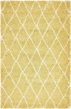 Carpet "Temara Shag" Rectangular Yellow