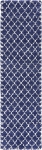 Carpet "Temara Shag" Runner Navy Blue