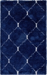 Carpet "Temara Shag" Rectangular Navy Blue
