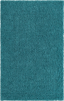 Carpet "Shaggy Shag " Rectangular Aqua Blue