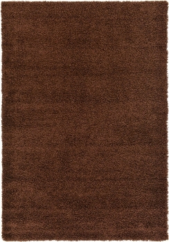 Carpet "Shaggy Shag " Rectangular Chocolate Brown