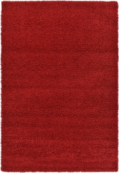 Carpet "Shaggy Shag " Rectangular Cherry Red