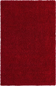 Carpet "Shaggy Shag " Rectangular Cherry Red