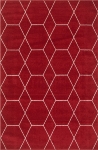 Carpet "Crosses Frieze " Rectangular Red