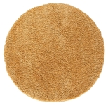 Teppich "My Shaggy" rund goldgelb