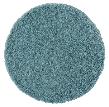 Teppich "My Shaggy" rund hellblau