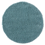 Teppich "My Shaggy" rund hellblau