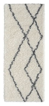 Teppich "My Shaggy Raute " rechteckig creme
