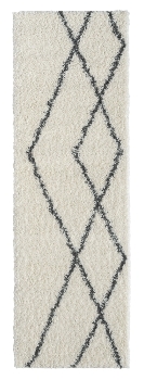 Teppich "My Shaggy Raute " rechteckig creme