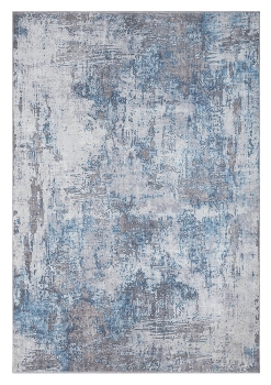 Teppich "Avery" rechteckig blau/grau