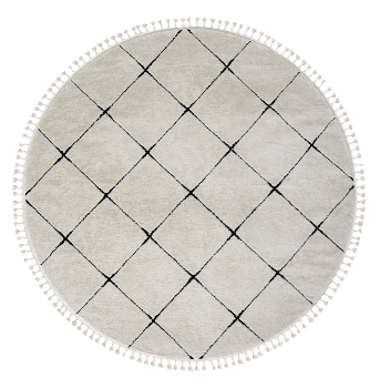 Teppich "Moroccan Vision" rund weiß