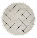 Teppich "Moroccan Vision" rund weiß