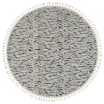 Teppich "Moroccan Spirit" rund grau