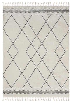 Teppich "Moroccan Desert Dark" rechteckig weiß