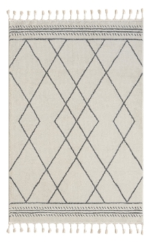 Teppich "Moroccan Desert Dark" rechteckig weiß