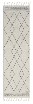 Teppich "Moroccan Desert Dark" rechteckig weiß