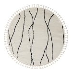 Teppich "Moroccan Serenity" rund weiß