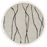 Teppich "Moroccan Serenity" rund weiß