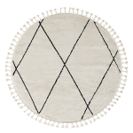 Teppich "Moroccan Charm" rund weiß