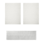 Bettvorlage naturweiß 1x 200x80cm, 2x 130x70cm