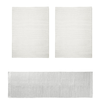 Bettvorlage naturweiß 1x 300x80cm, 2x 130x70cm
