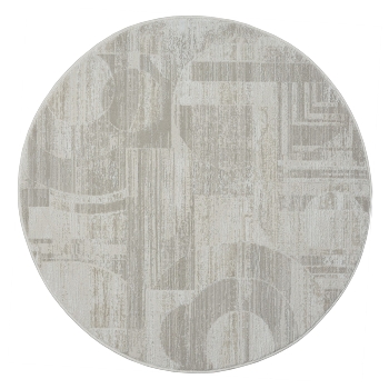 Teppich "My Circles" rund Creme