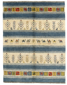 Handgeknüpfter persischer Gabbeh Teppich