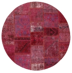 Persischer Vintage Patchwork Teppich handgeknüpft