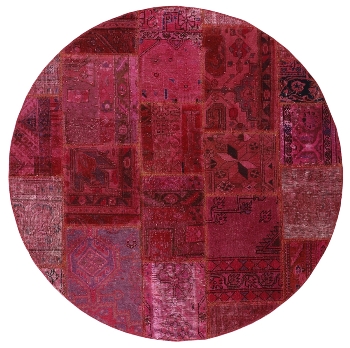 Persischer Vintage Patchwork Teppich handgeknüpft