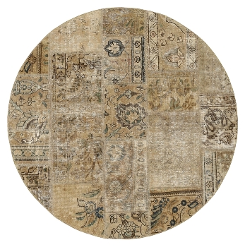 Persischer Vintage Patchwork Teppich handgeknüpft