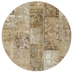 Persischer Vintage Patchwork Teppich handgeknüpft