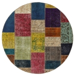 Persischer Vintage Patchwork Teppich handgeknüpft