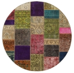 Persischer Vintage Patchwork Teppich handgeknüpft