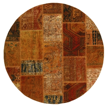 Persischer Vintage Patchwork Teppich handgeknüpft