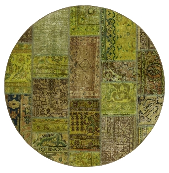 Persischer Vintage Patchwork Teppich handgeknüpft