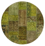 Persischer Vintage Patchwork Teppich handgeknüpft