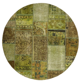 Persischer Vintage Patchwork Teppich handgeknüpft