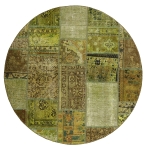 Persischer Vintage Patchwork Teppich handgeknüpft